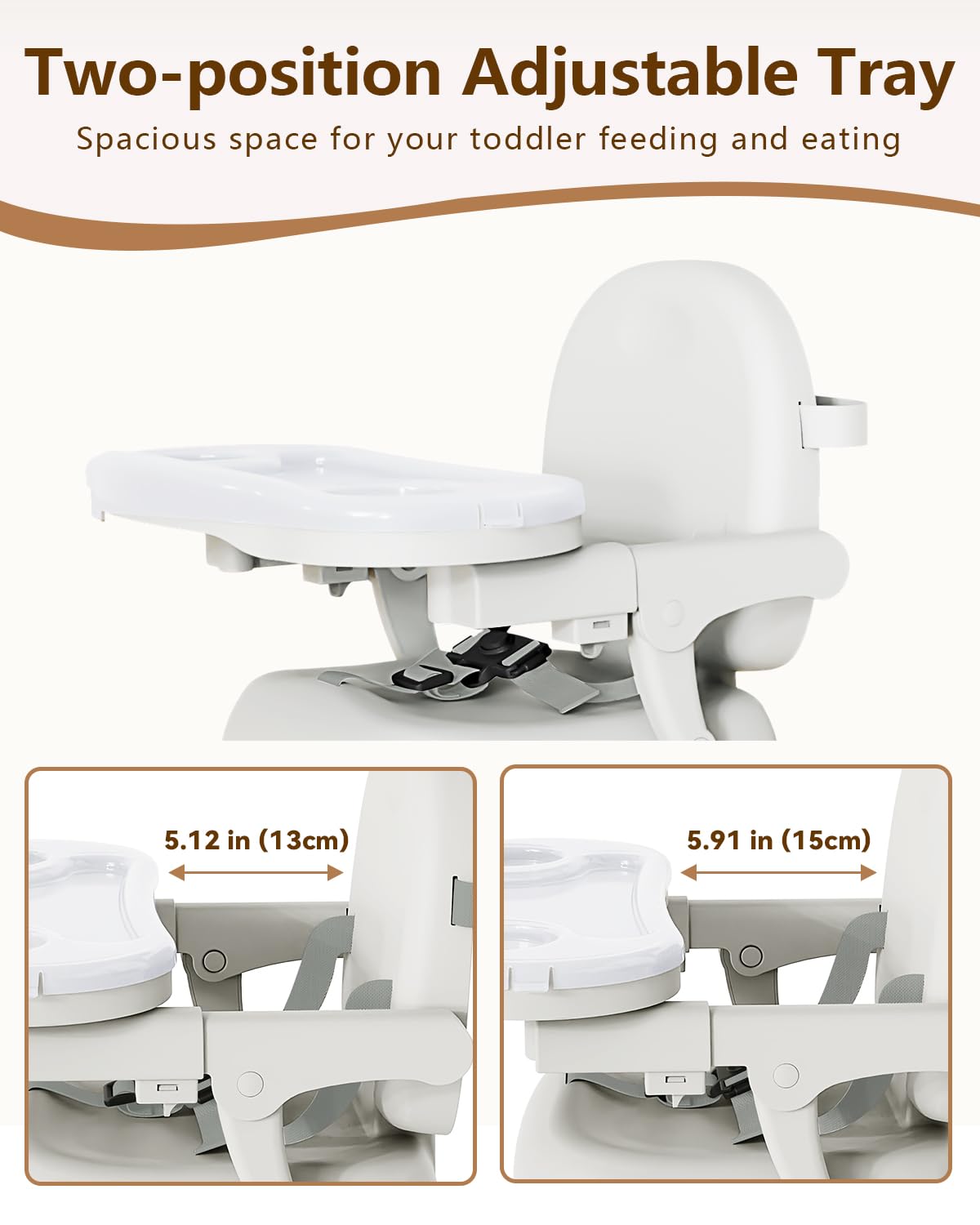 BBsecure anti-slip base keeps booster stable during meals