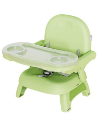 BBsecure 3-in-1 booster seat folded-compact for easy travel and storage.