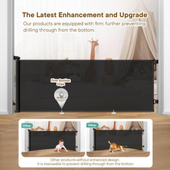 BBsecure anti-crawling hook attached demonstrates enhanced bottom barrier for active toddlers