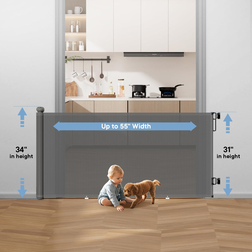 BBsecure gate fits stairs, doorways, kitchens, and outdoor areas for versatile space control.