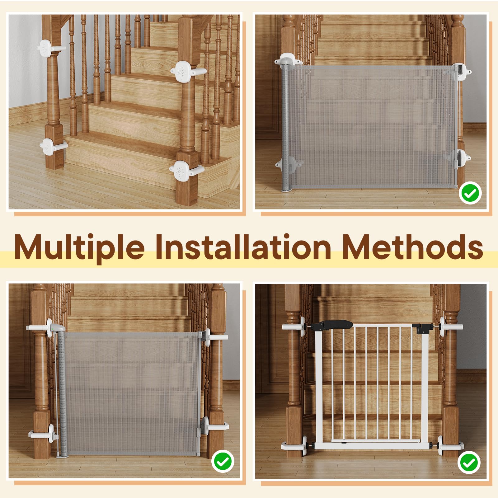 BBsecure mesh gate compatibility with reliable mounting