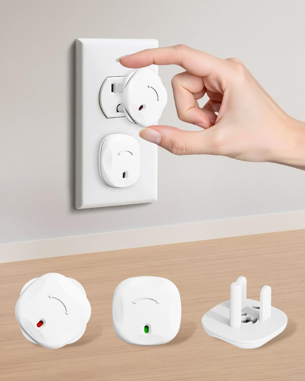 BBsecure outlet covers 24-pack for childproofing outlets in homes.