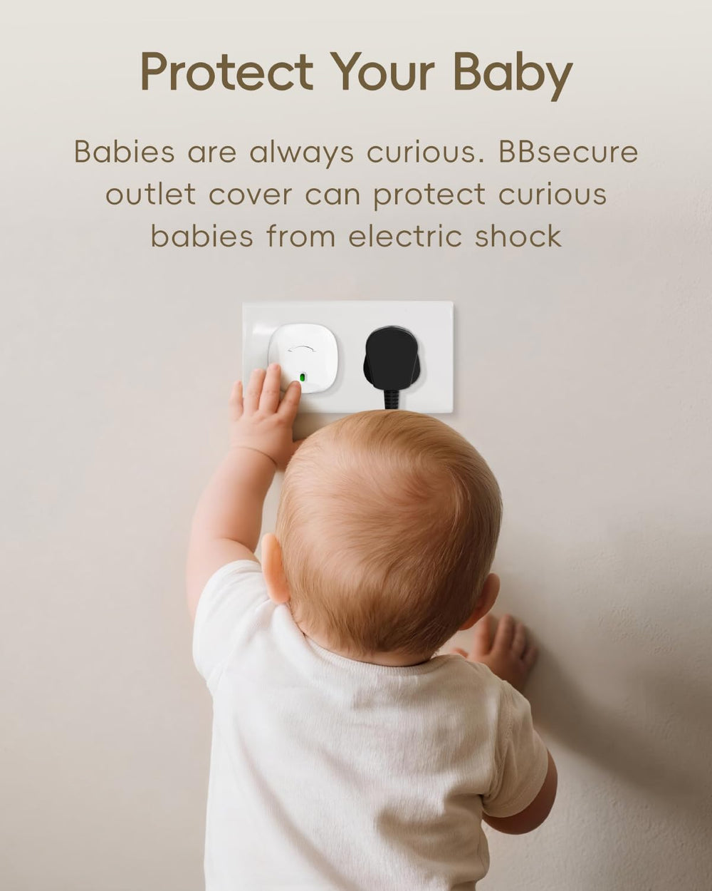 BBsecure 3 prong compatible outlet covers fit standard outlets neatly.