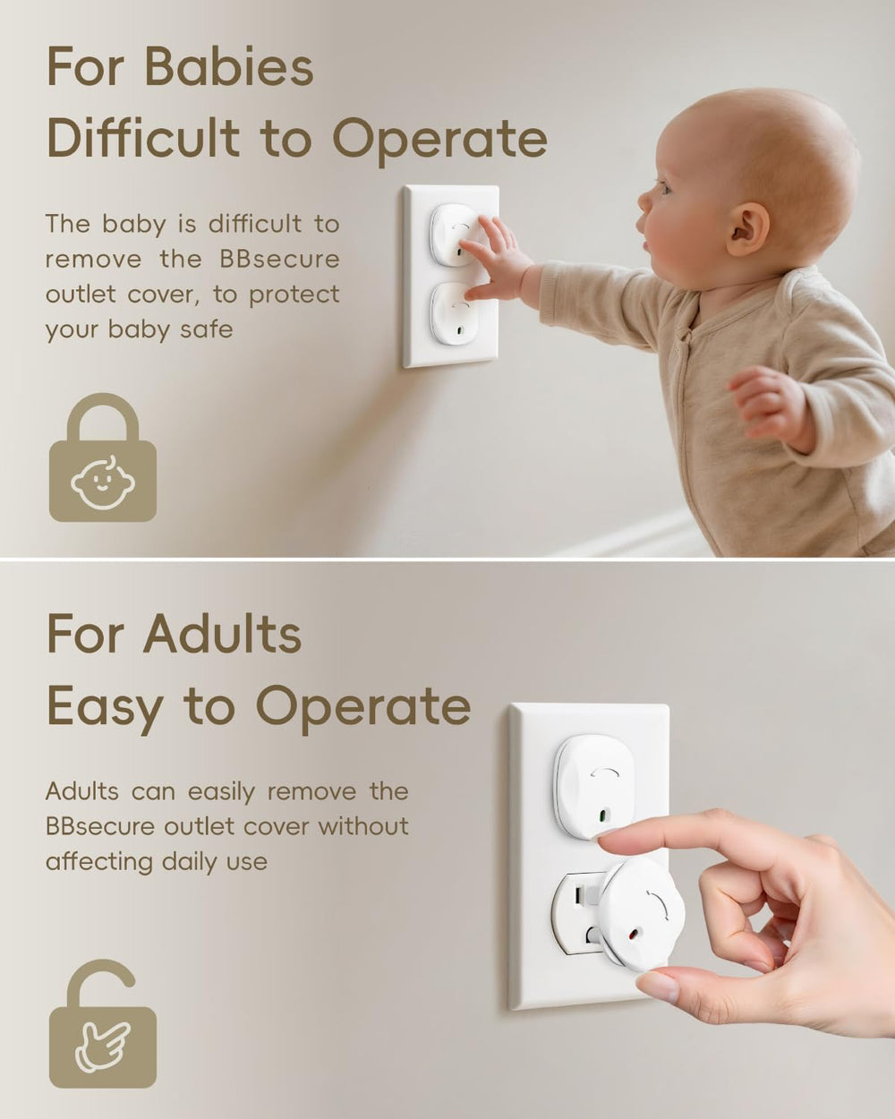 BBsecure ABS material outlet covers are durable and non toxic.