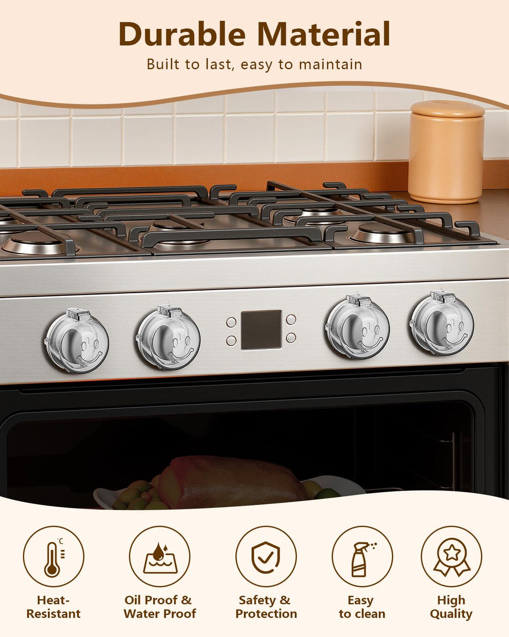 BBsecure knob covers install quickly with 3M adhesive, no tools needed.