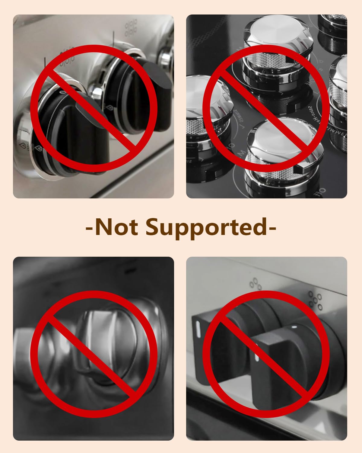 BBsecure covers fit flat, open-bottom knobs for a better, more secure fit.