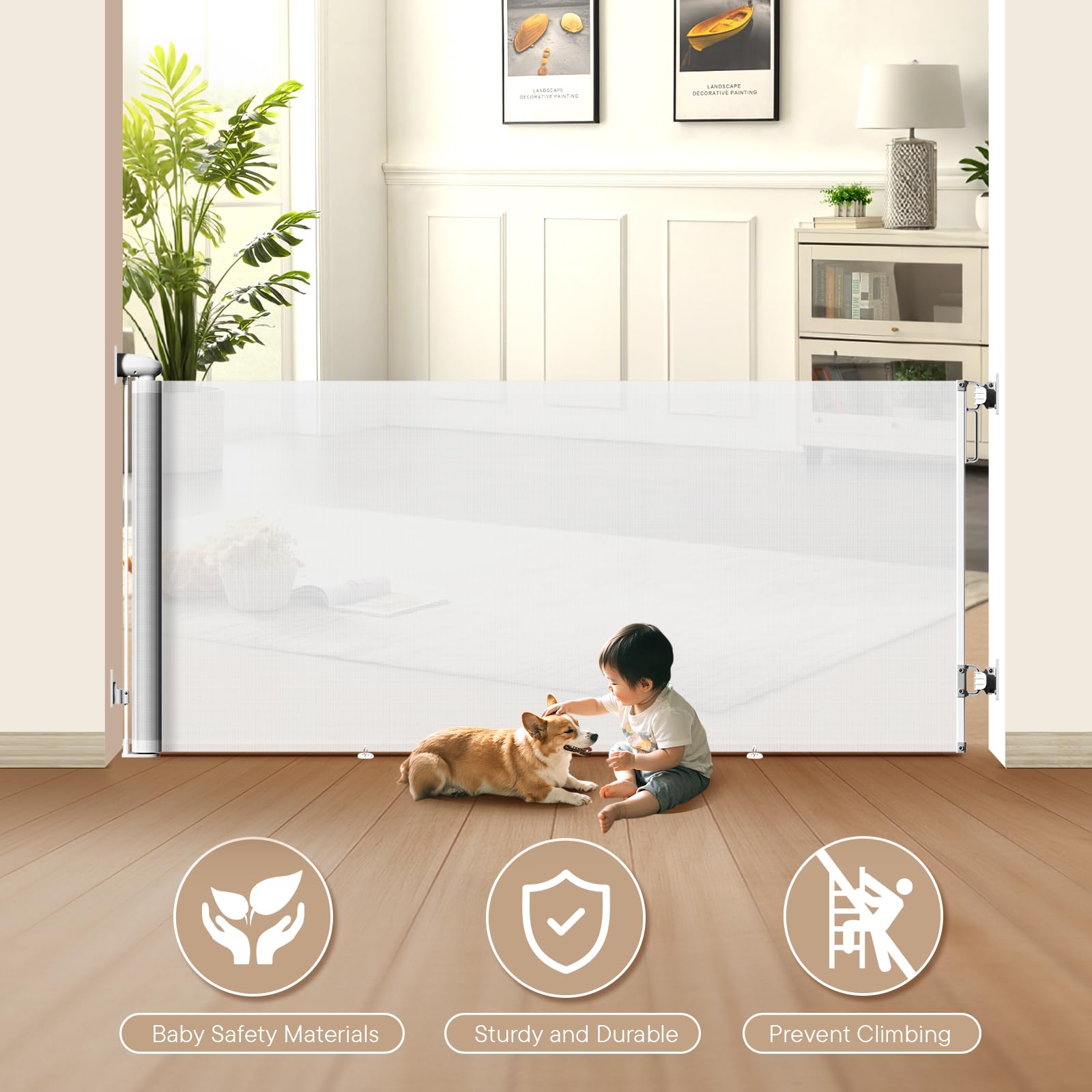 BBsecure white design blends with home interiors while improving safety