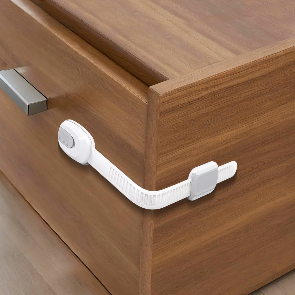 BBsecure white finish blends with modern kitchens and nursery furniture.