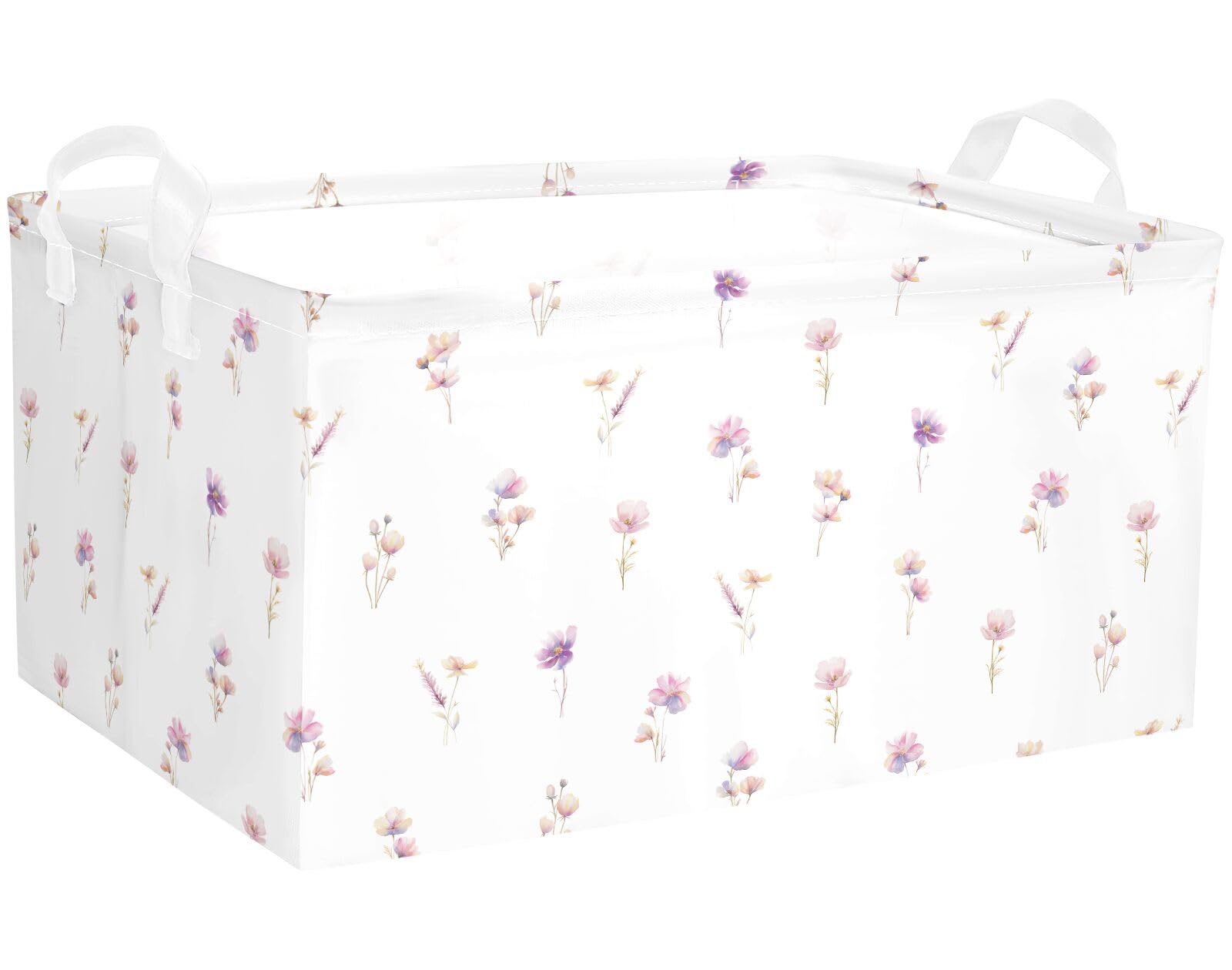 BBSET Wild Flowers shelf basket neutral decor blends with any room