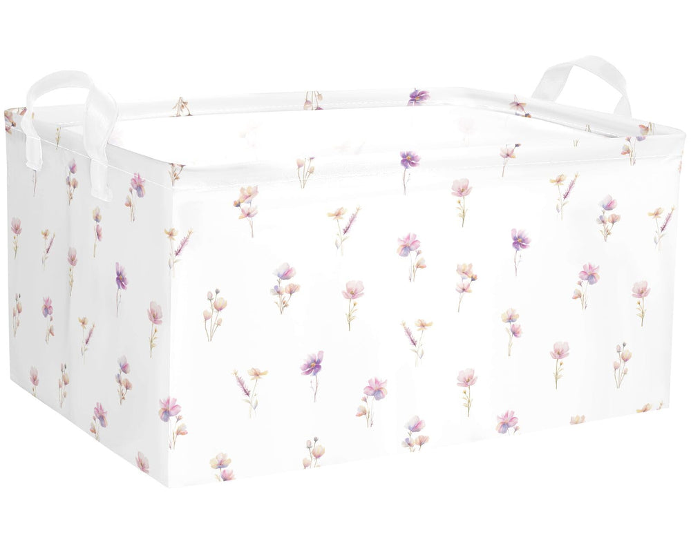 BBSET Wild Flowers shelf basket neutral decor blends with any room