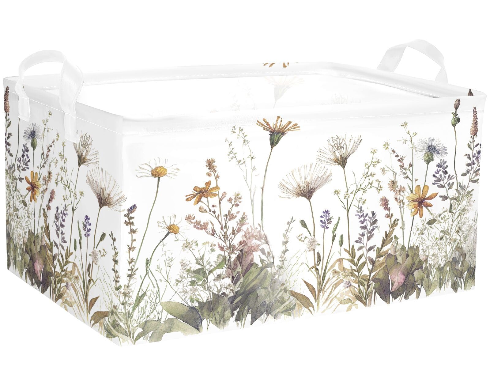 BBSET Wild Flowers shelf basket storage use for clothes and linens