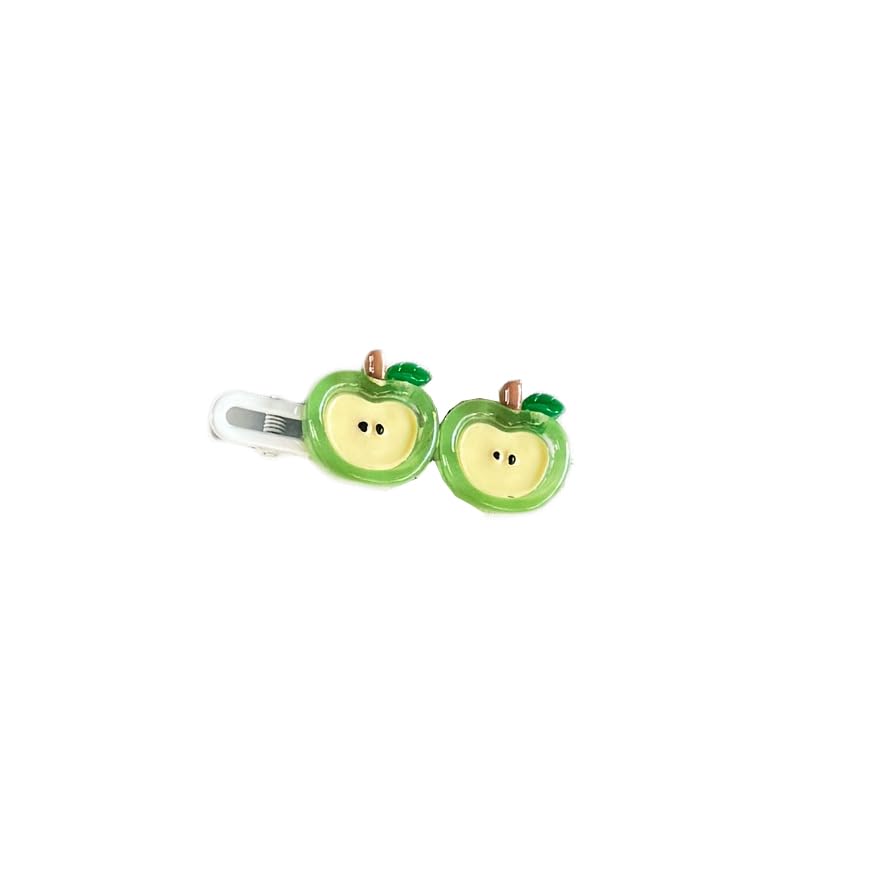 BBTDIN Apple bow clip packaging image, shows a two-piece set.