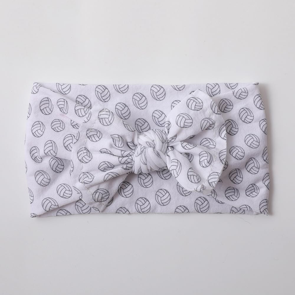BBTDIN baby girls volleyball hair band bowknot offers cute style during sports.