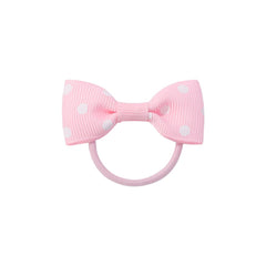 BBTDIN baby hair bow in pink polka dot for baby showers and daily styling