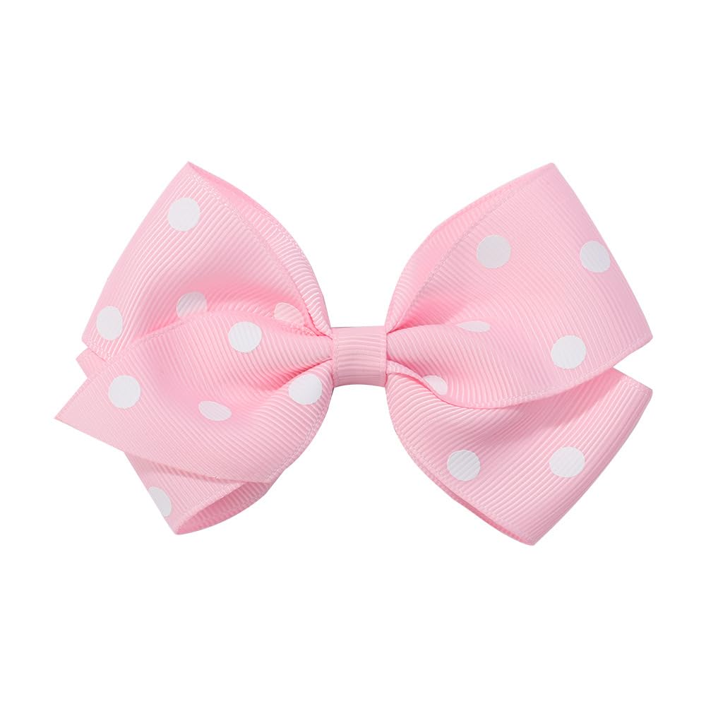 BBTDIN polka-dot pink hair pin close-up for versatile styling use