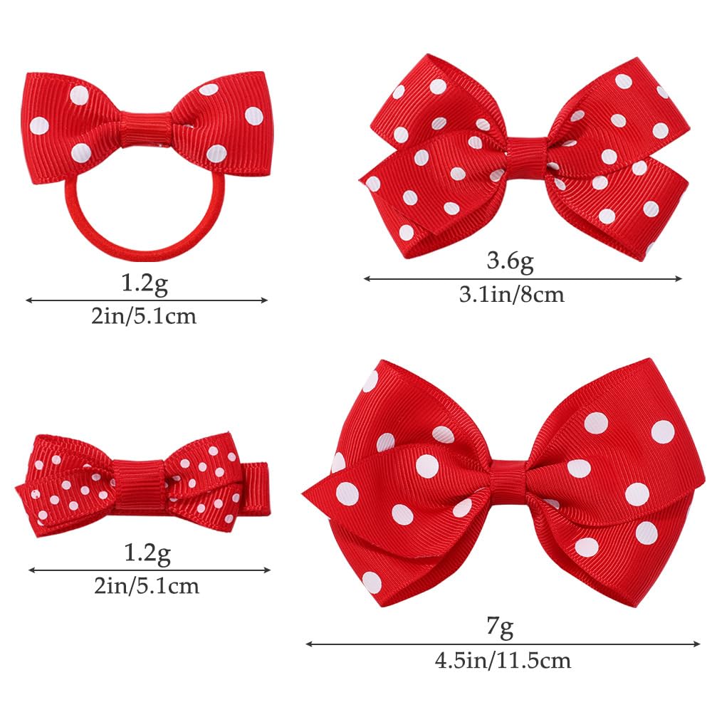 BBTDIN pink polka-dot hair accessory pins for daily wear and occasions