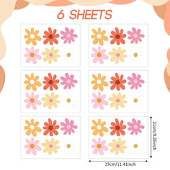 BBTO daisy wall decal white flowers adds a fresh nursery accent with clean style