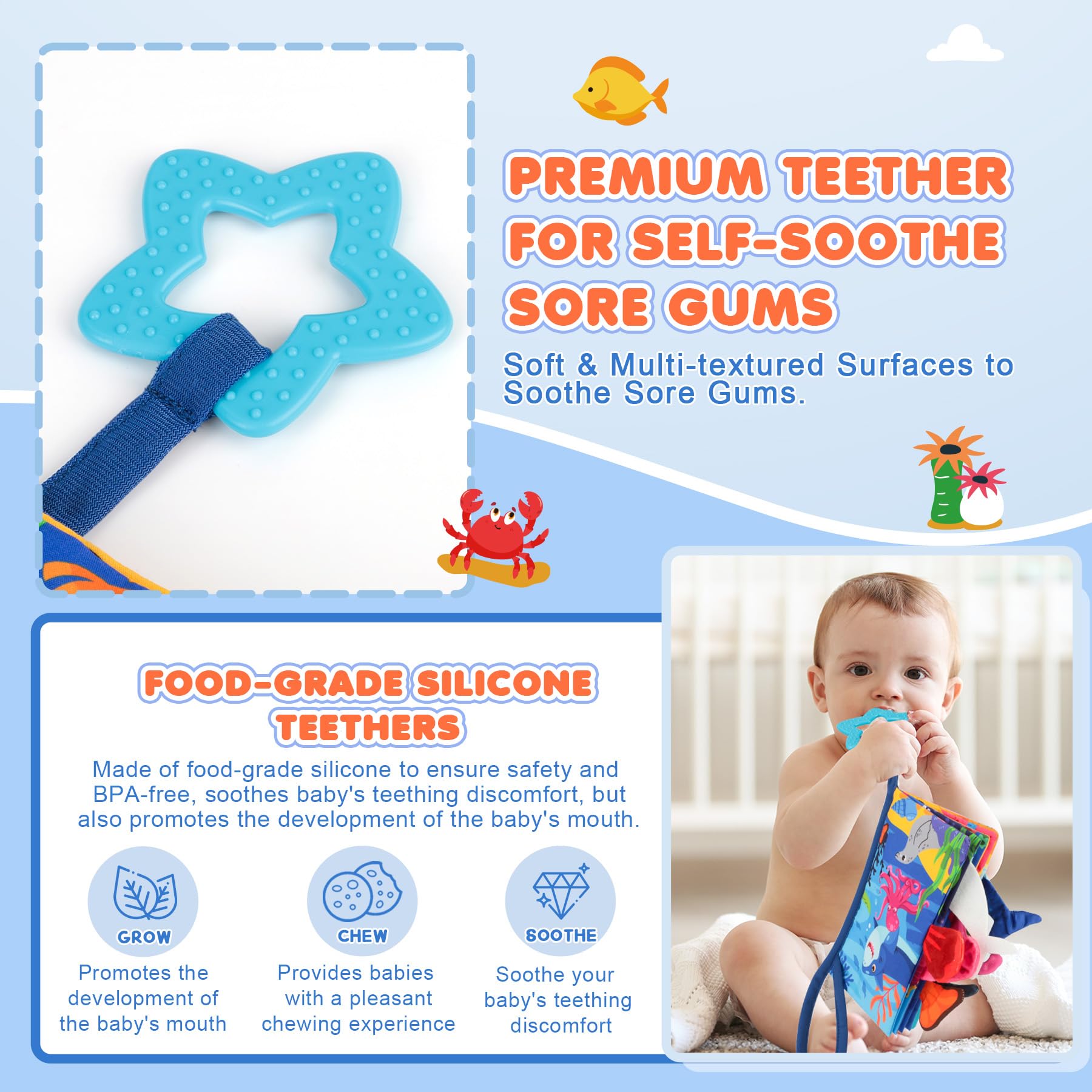 BBWOO stroller strap keeps the book within reach during travel