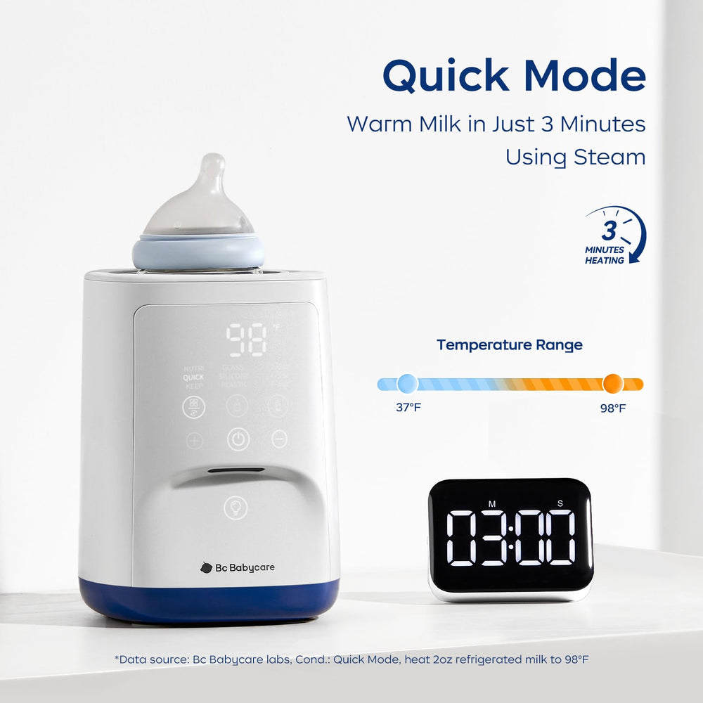 bc babycare bottle warmer double-safety cover shows protective design during use