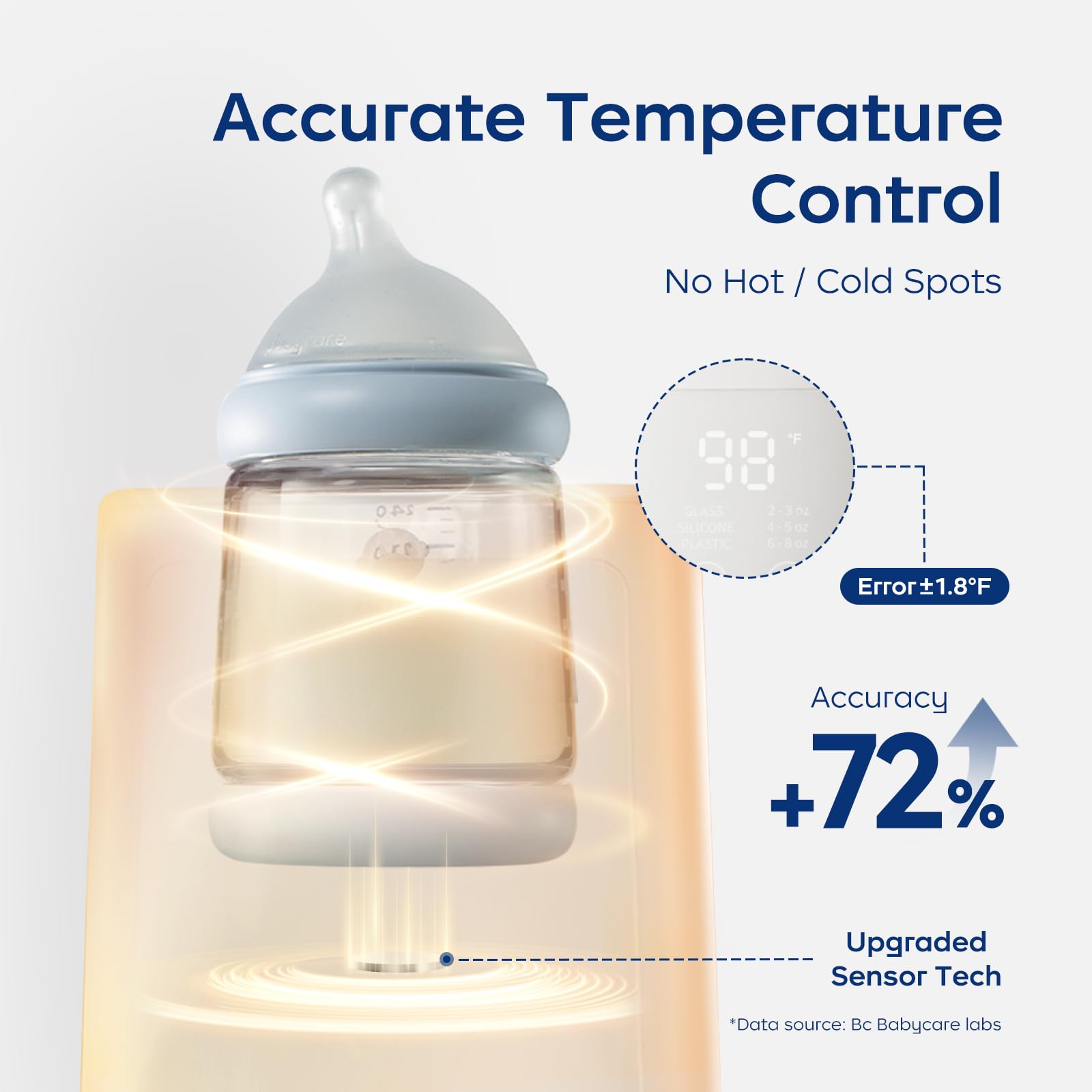 bc babycare bottle warmer steam mode illustrated for versatile warming
