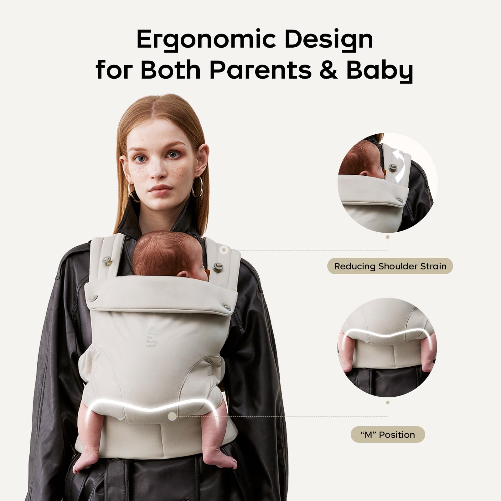 bc babycare CocoonGo adjustable straps and waistband adapt to different body shapes safely