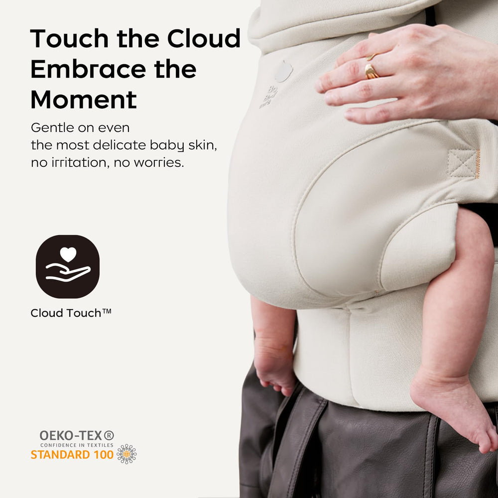 bc babycare CocoonGo ergonomic lumbar panel supports parent comfort during wear