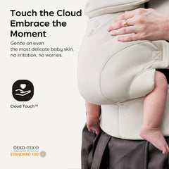 Bc Babycare CocoonGo Ergonomic Support highlights padded straps and lumbar panel for balanced wear