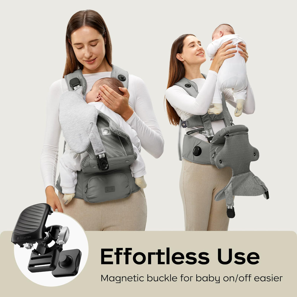 bc babycare hexa seat-angle gray keeps baby snug with minimal drag