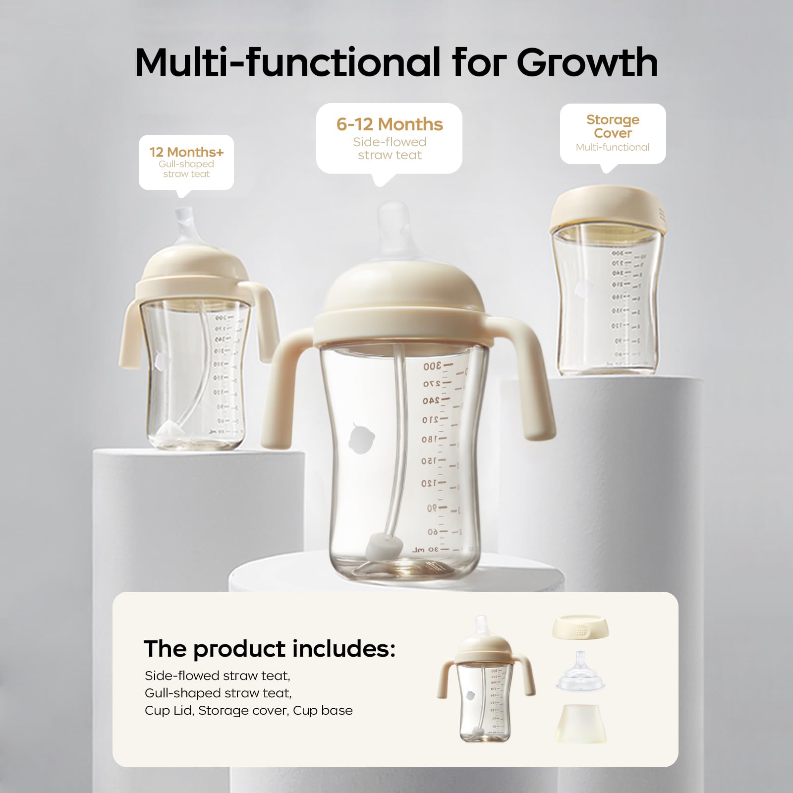 BC Babycare double-sealed valve prevents leaks during movement.