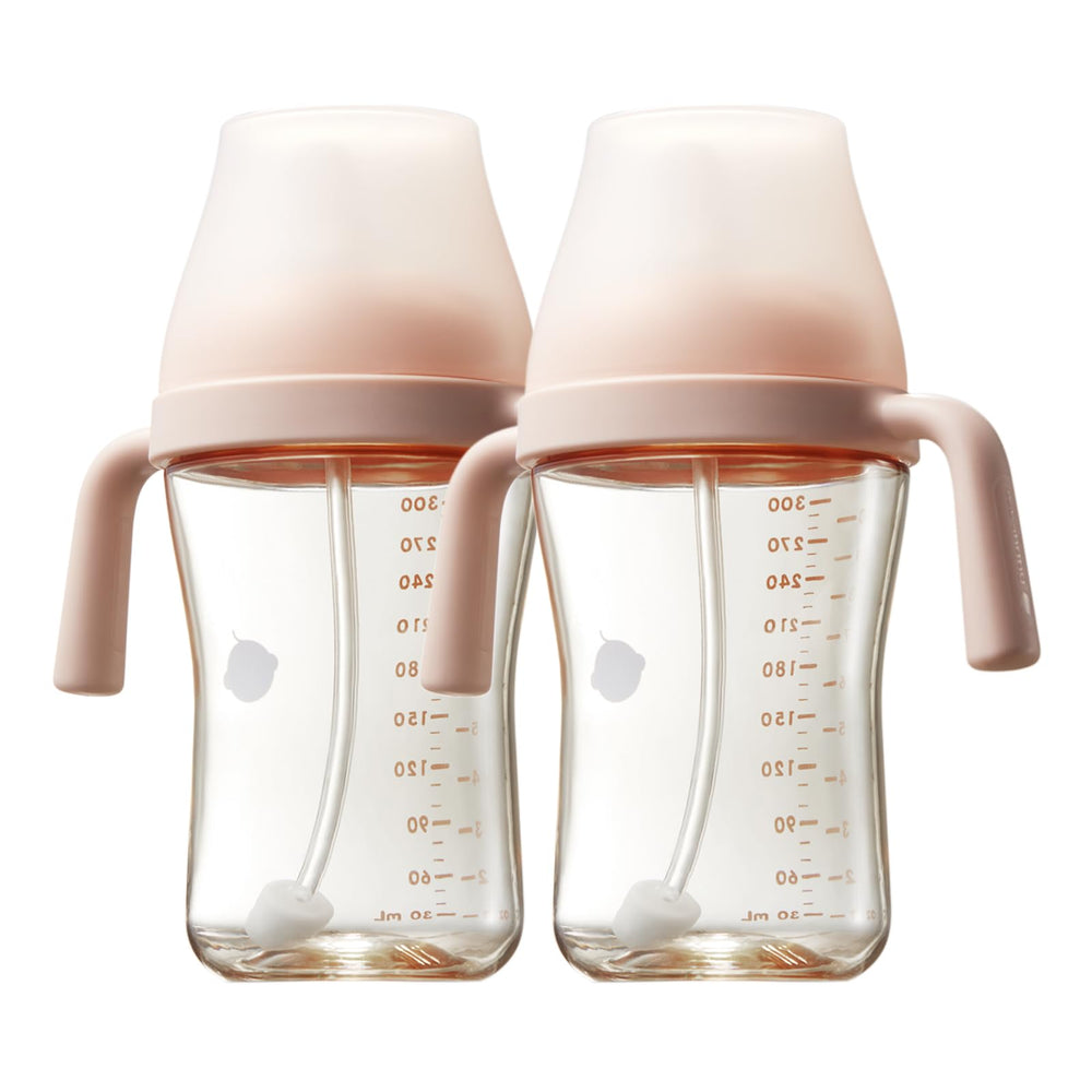 BC Babycare Sippy Cup Learner with handles promotes smooth sipping at 13-degree incline.