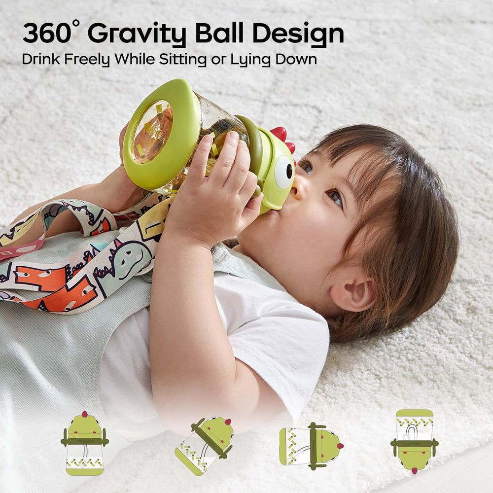 bc babycare toddler cup dinosaur design yellow adds playful appeal for kids