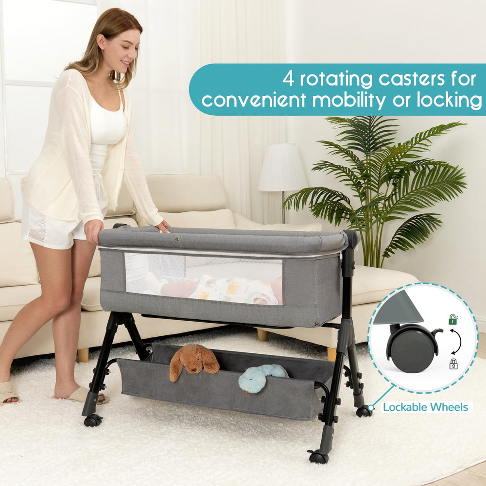 BCOL spacious interior with wheels and brakes for smooth portability.