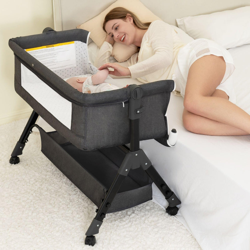 BCOL Baby Bassinet standalone crib with cozy sleep-ready surface and compact frame