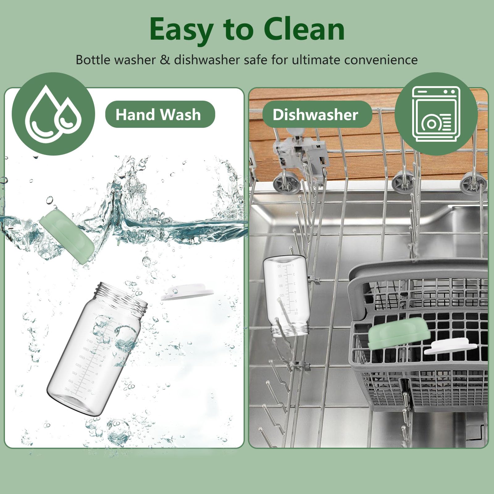 BDICOVE easy-clean design; dishwasher safe and BPA-free