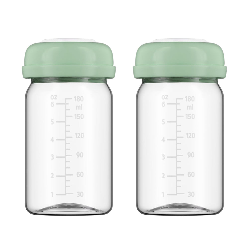 BDICOVE breastmilk bottle collection 6oz wide-neck for direct pumping and storage