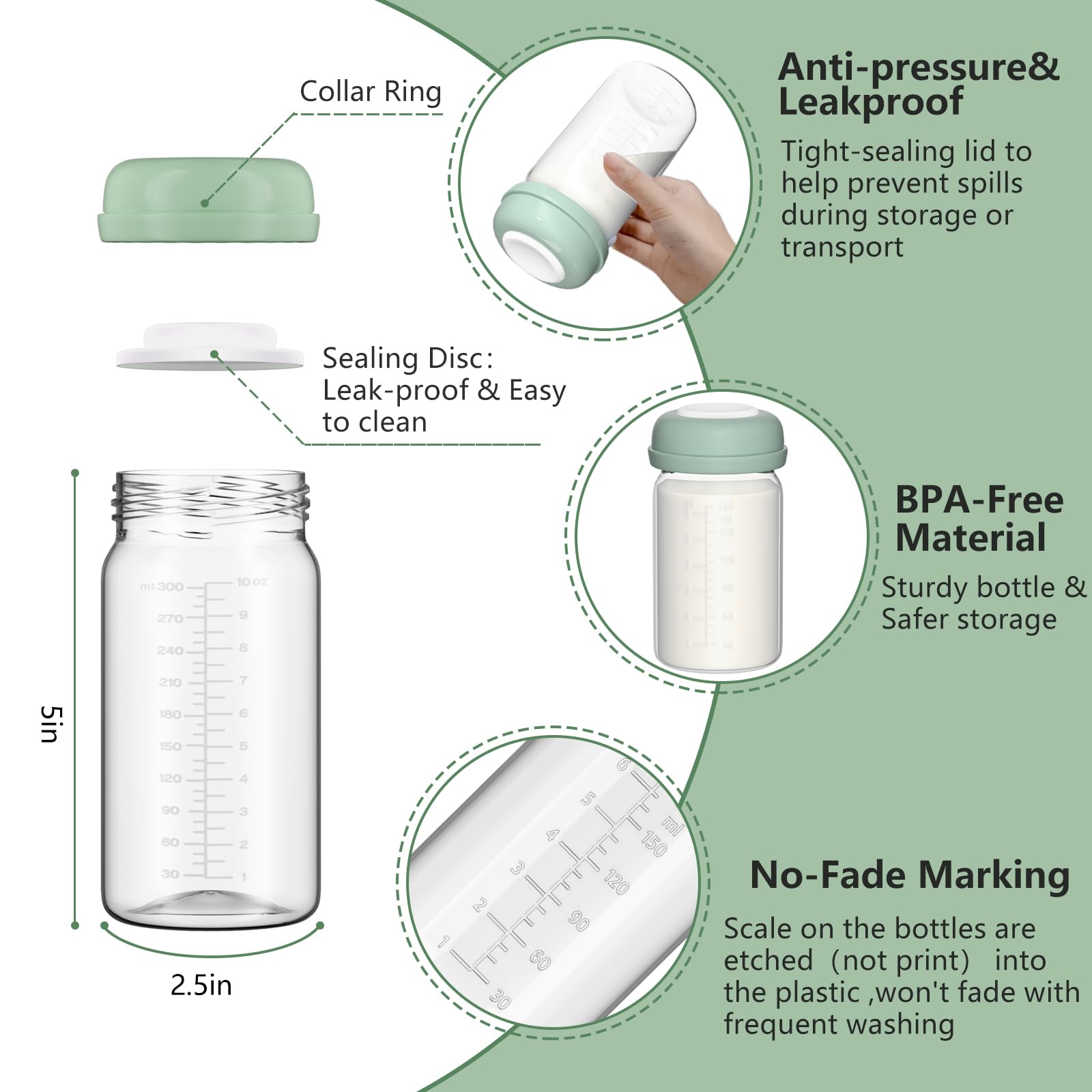 BDICOVE bottle compatible with Spectra S1 S2 pumps for easy setup