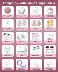 BDICOVE compatible 24mm flange insert supports Momcozy and more for a versatile fit.