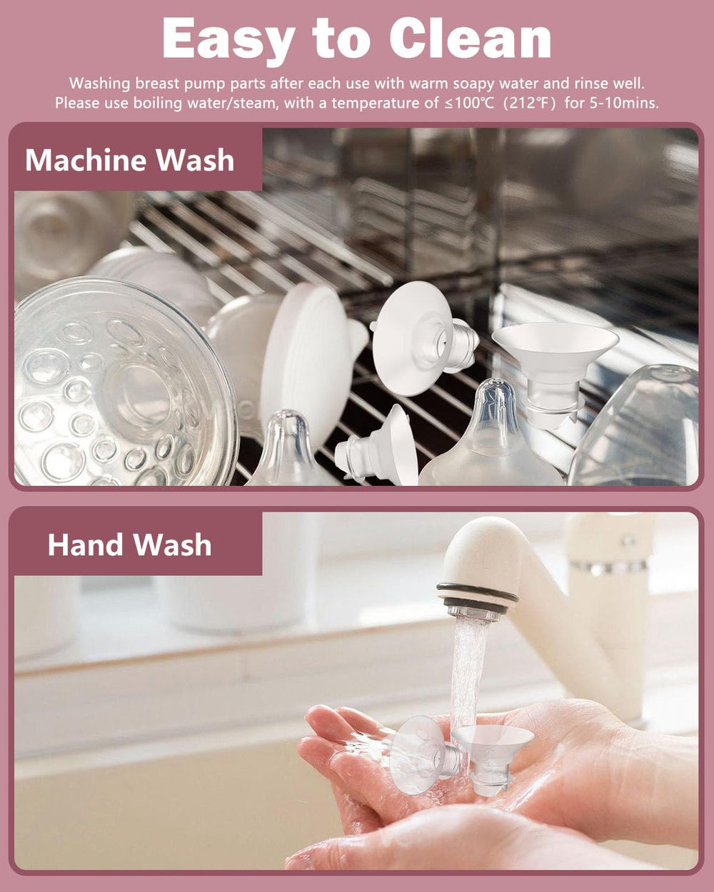BDICOVE dishwasher-safe flange inserts for hassle-free cleaning
