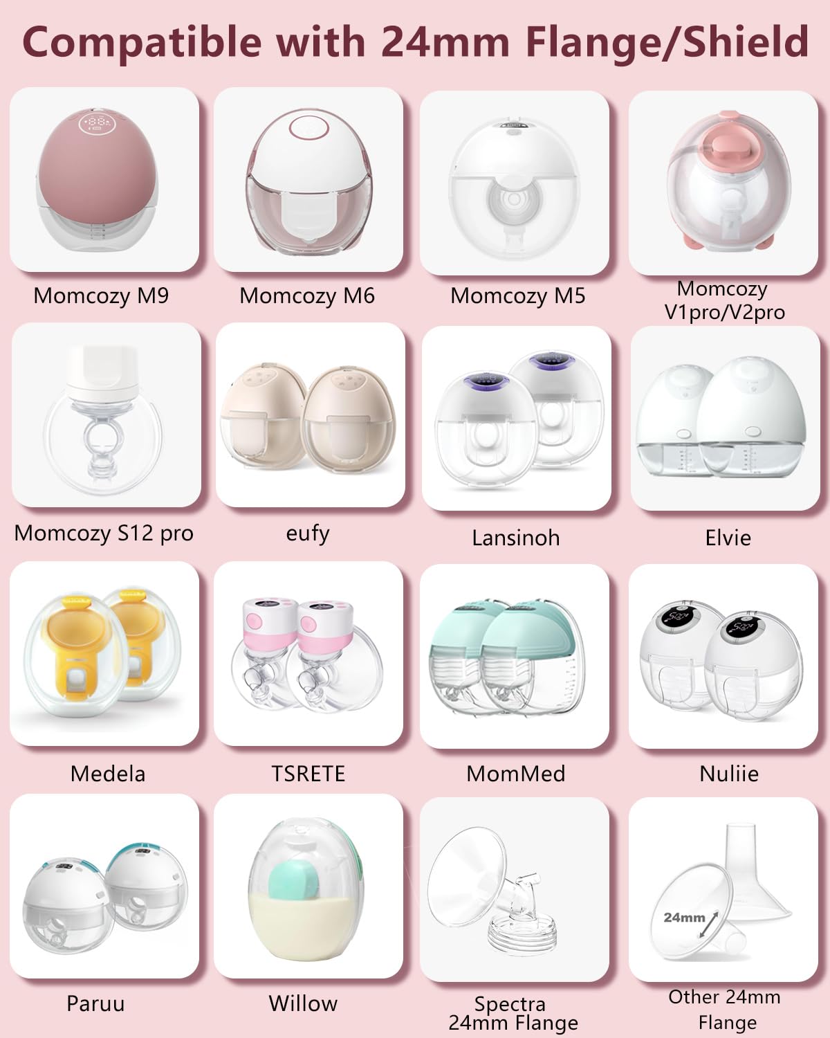 BDICOVE 11-size range helps find the right fit across breastfeeding stages.