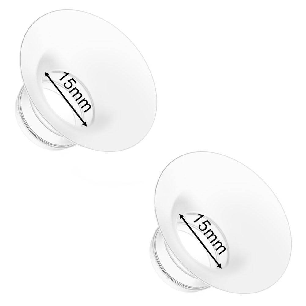 BDICOVE flange insert 15mm closeup silicone for comfortable pumping sessions.