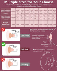 BDICOVE flange insert compatible with Momcozy M9 demonstrating broad pump compatibility