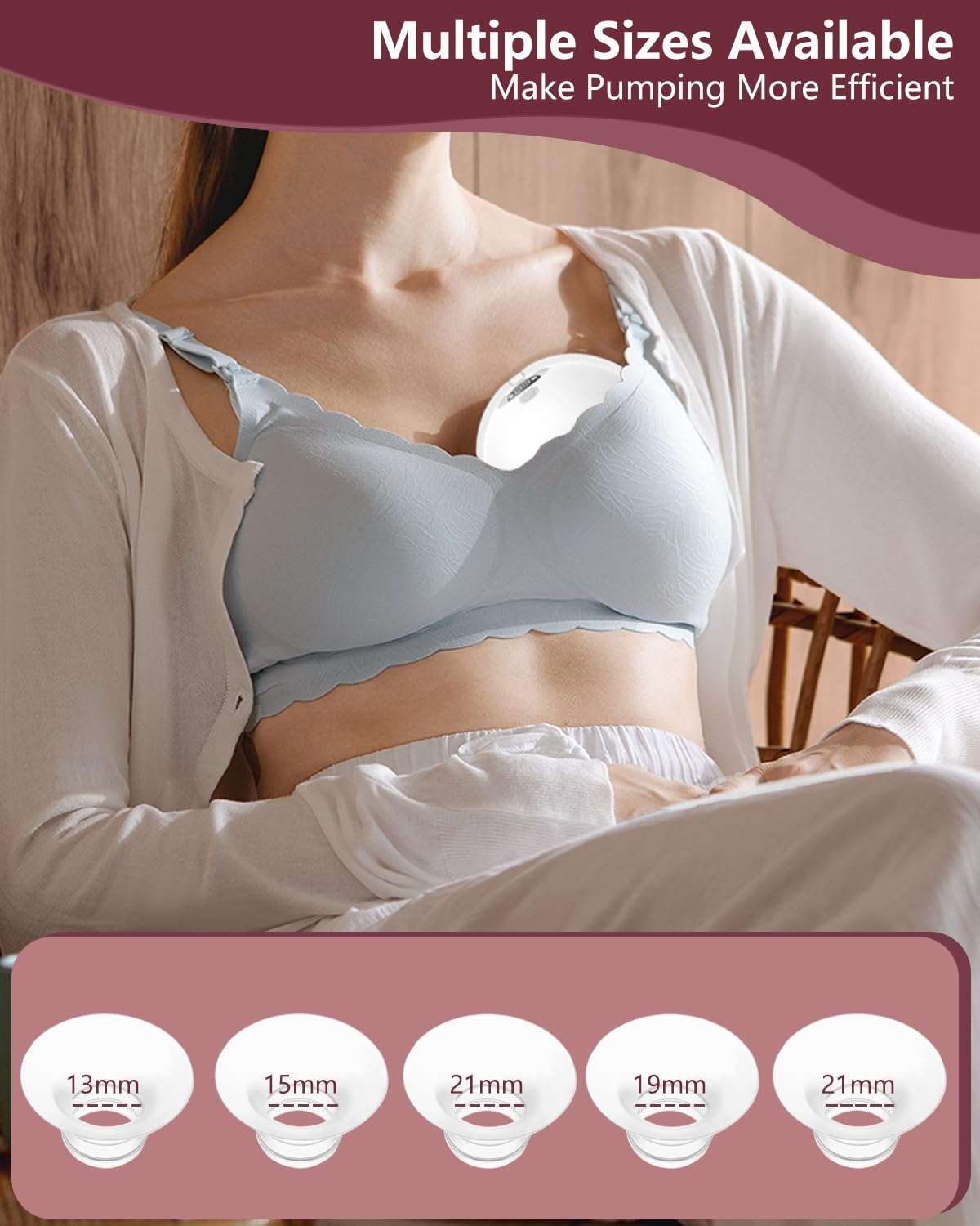 BDICOVE BPA-free transparent silicone flange inserts are easy to clean