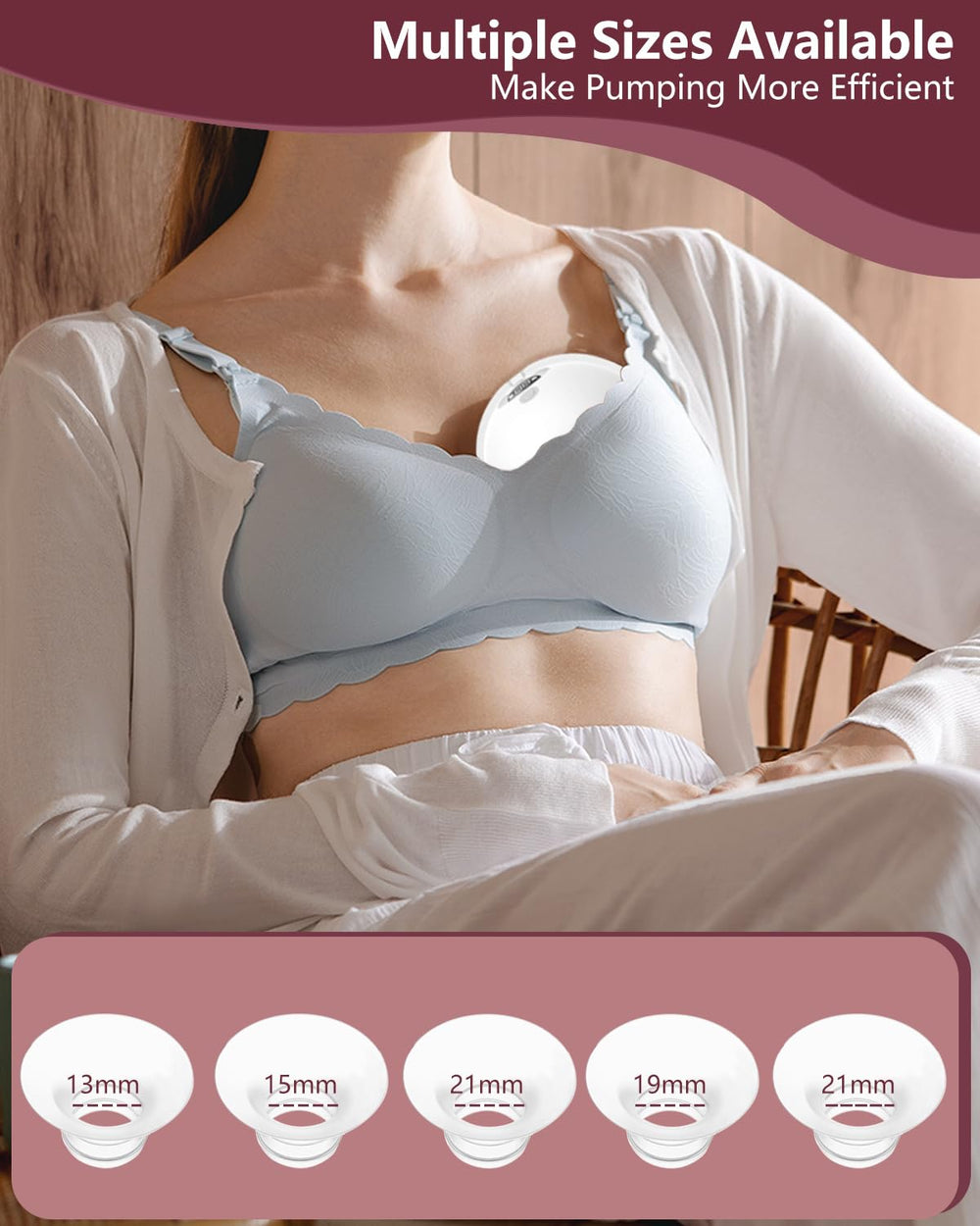 BDICOVE BPA-free transparent silicone flange inserts are easy to clean
