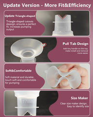 BDICOVE size chart highlights 13–22mm options for personalized fit.