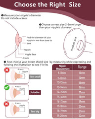 BDICOVE flange insert soft silicone visual—gentle touch for comfortable pumping