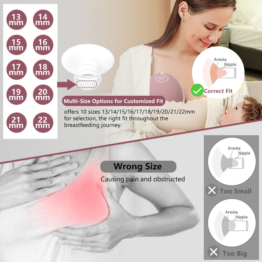 BDICOVE 10-size range note highlights evolving breastfeeding needs