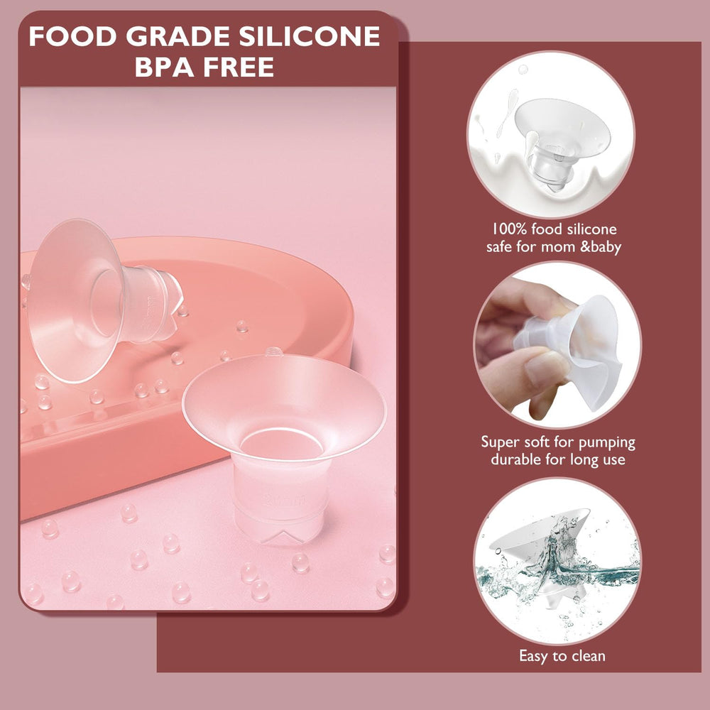 BDICOVE pull-tab design flange inserts ease attachment and cleaning.