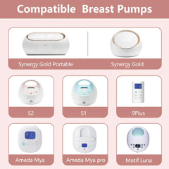 BDICOVE wide-mouth bottle compatibility flange supports Avent and Motif bottle options.