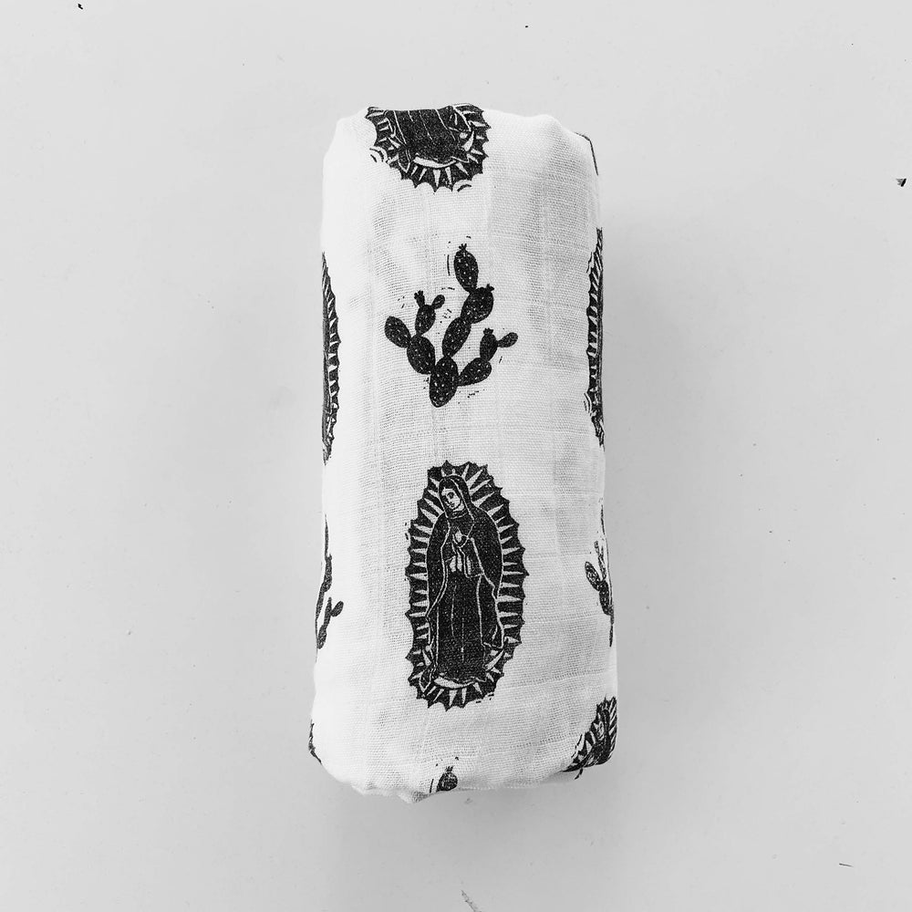 Be A Heart machine-washable swaddle demonstrating easy-care fabric