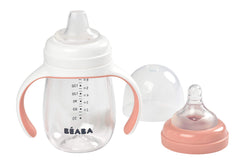 BEABA baby-bottle-nipple-silicone close-up showing safe soft silicone materials.
